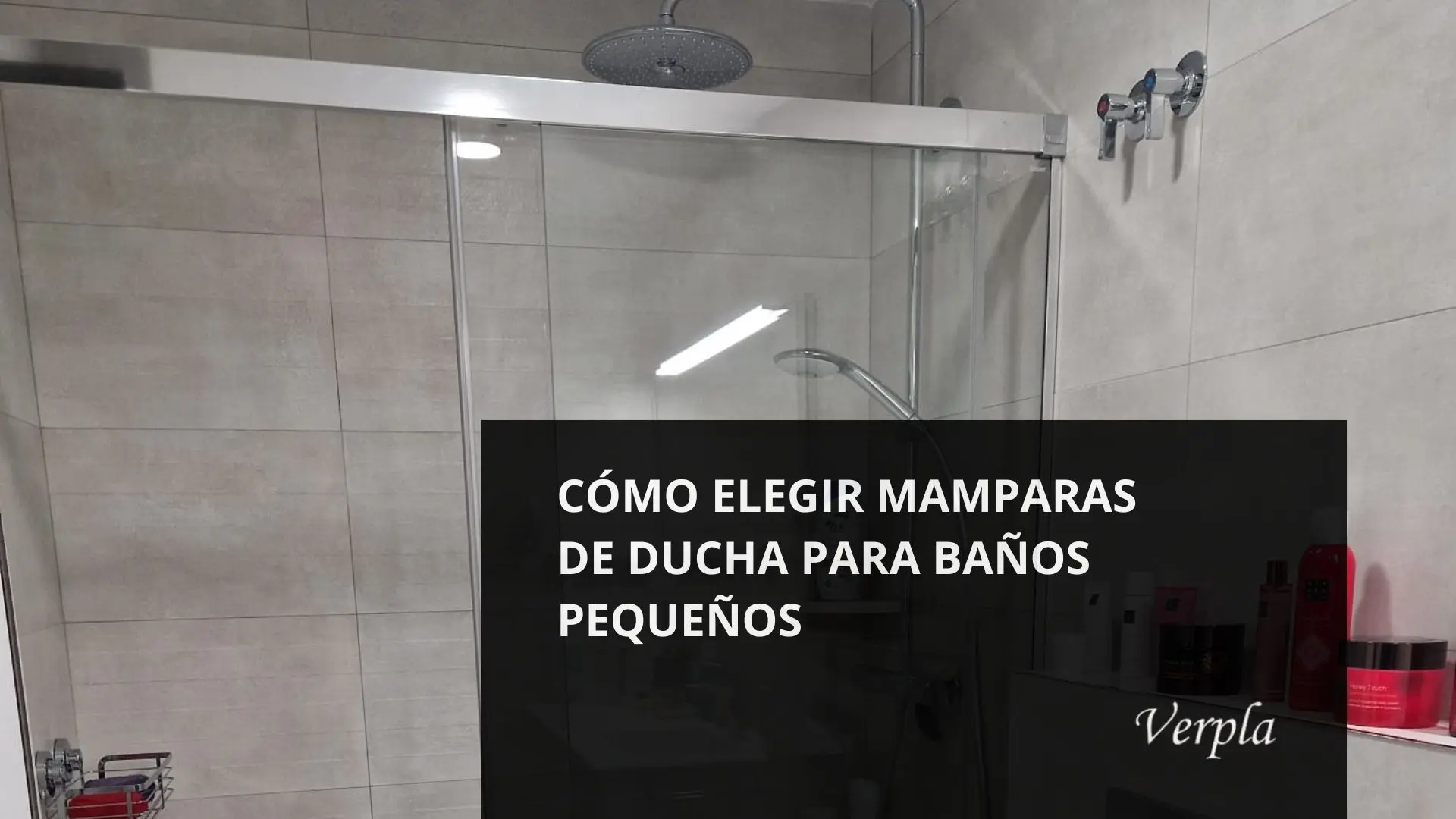 imagen de mampara de baño reformado por verpla: cómo elegir mamparas de ducha para baños pequeños