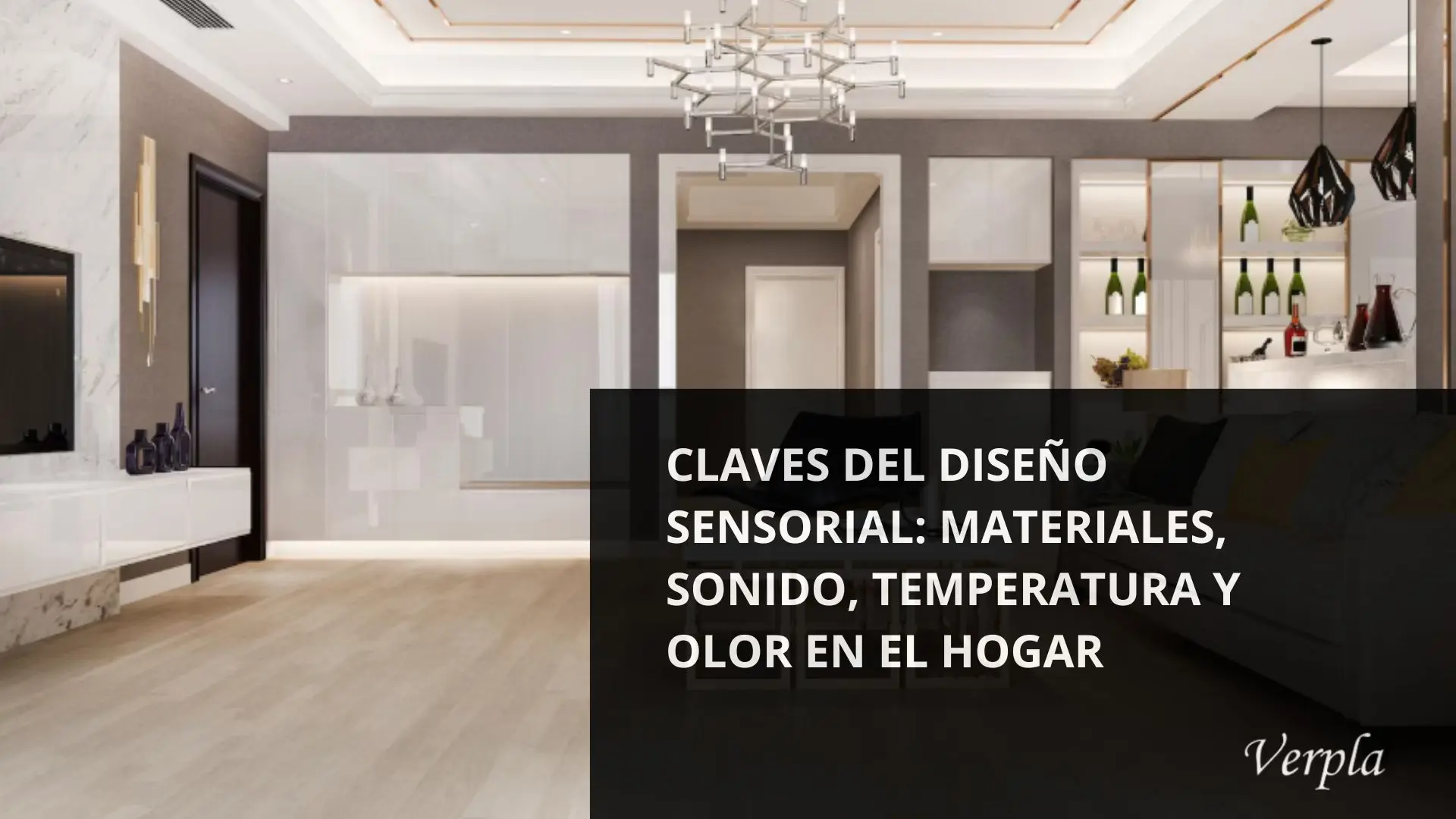 Diseño sensorial en el hogar con texturas naturales, aromas y temperatura equilibrada