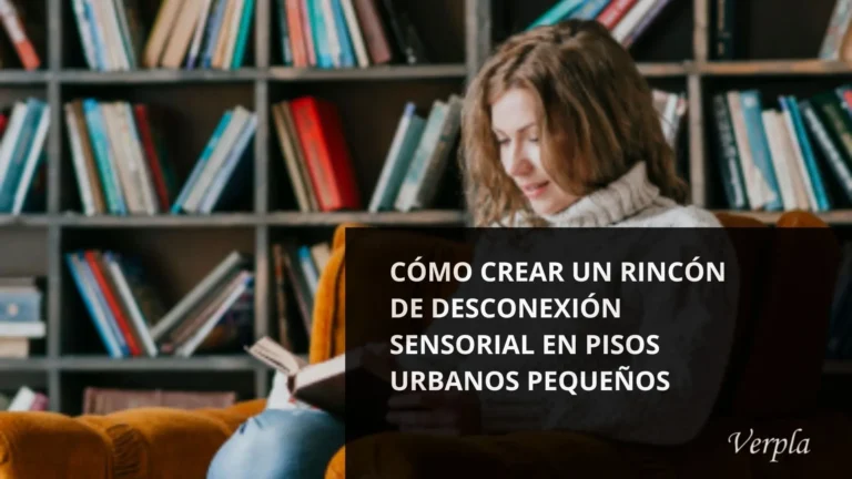 Espacio sensorial con luz cálida, texturas naturales y ambiente de relajación en vivienda urbana